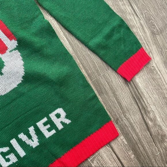 Subpar Gift Giver Elephant Christmas Long Sleeve Knit Ugly Sweater - Picture 7 of 8